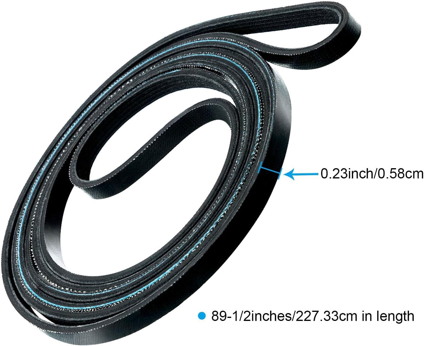 WE12M29 WE03X29897 Dryer Belt 89.5 Inch Drum Drive Belt Compatible with GE/Hotpoint/ WE12M22 137292700 WE120122 WE12M0022 AP4565702 Ps3408299 134163500