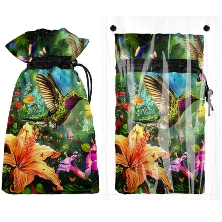 

Josid Bird Pattern Reusable Outdoor Faucet Insulation Covers Waterproof and Freeze-Resistant Spigot Protector Bags 2 Pack 11 x 6.9