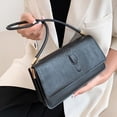 thumbnail image 1 of Bolso de mano para mujer con diseño de cocodrilo, Bolso de hombro de cuero PU, elegante embrague (negro), 1 of 5