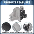 thumbnail image 5 of Engine Oil Cooler Oil Filter Housing Adapter Assembly No.03L115389B for Audi A3 Upgraded Aluminum Alloy, 5 of 6