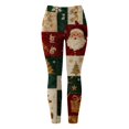 thumbnail image 5 of Gyexs Womens Christmas Leggings Funny Santa Reindeer Lined Tights Soft Cozy Pajamas Pants Women's Fashion #06 Red & Size XXL, 5 of 5