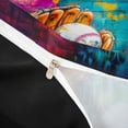 thumbnail image 4 of Castle Fairy Vibrant Baseball Twin Duvet Cover, Graffiti Glove Ball Twin Bedding,Black Reversible,2pcs,1 Duvet Cover and 1 Pillowcase, 4 of 6