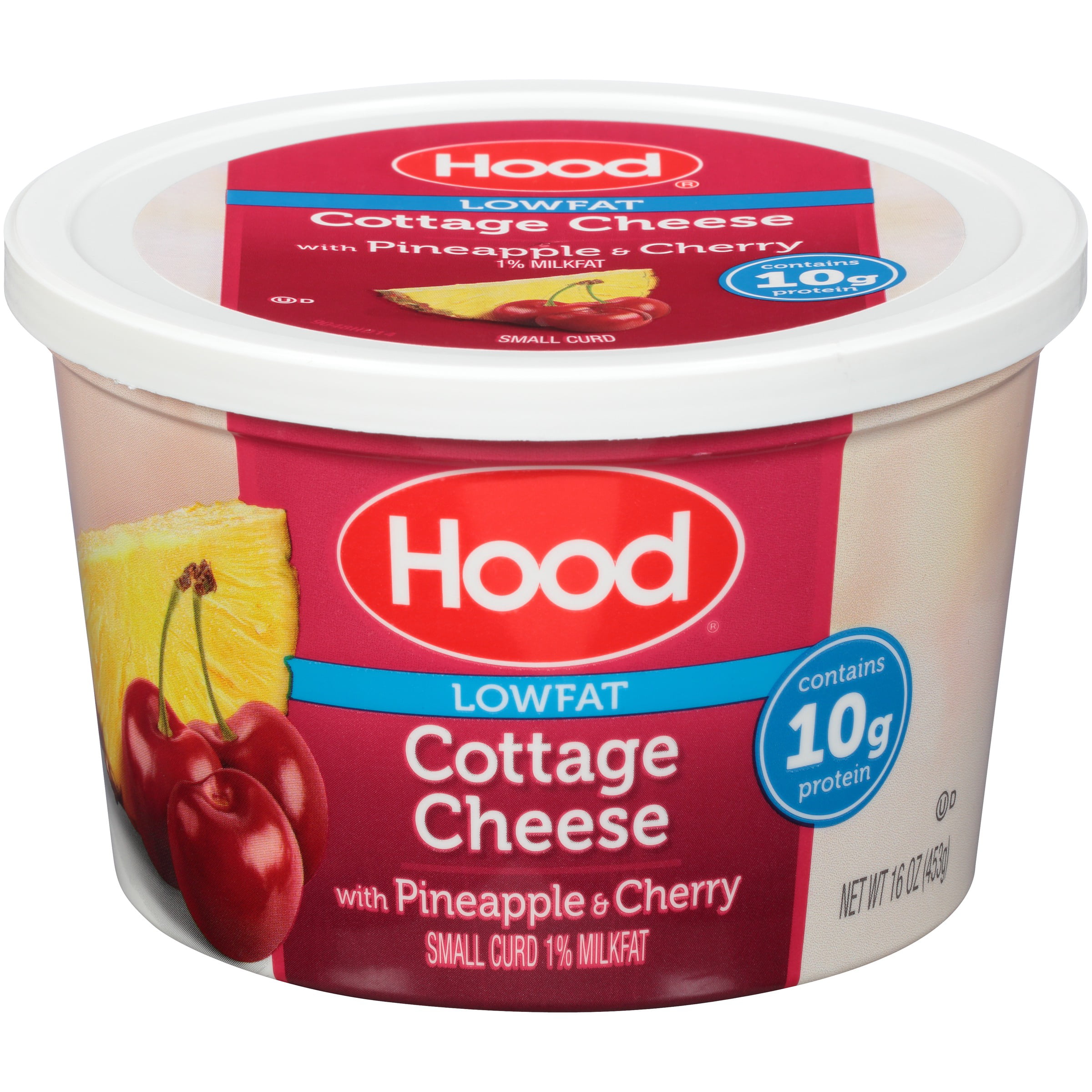 Hood 1 Milk Fat Pineapple Cherry Flavored Small Curd Cottage