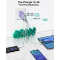 thumbnail image 3 of Cargador de pared USB C Aiminu, 40 W, 4 puertos PD Power Delivery, paquete de 2, 3 of 7