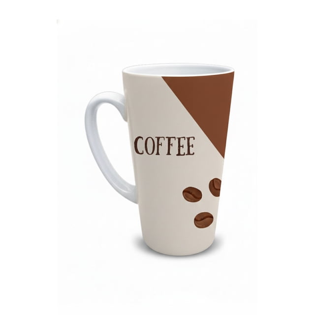 Taza de cerámica 502 ml diseño coffee minimalista