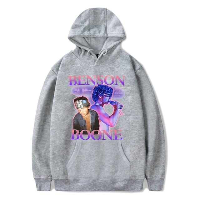 Benson Boone Merch Chandails à Capuche Hommes Femmes Tournée Régulière Chandail à Capuche Décontracté Manches Longues Chandail à Capuche chandail