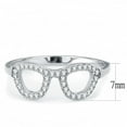 thumbnail image 2 of Luxe Jewelry Designs Women's Stainless Steel Ring with Round Shaped CZ - Size 9 (Pack of 2), 2 of 4