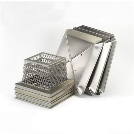 

Homesaver 13 Inch x 13 Inch Homesaver Stainless Steel Single-flue Multi-pack Cap-3 Per Case 304-alloy