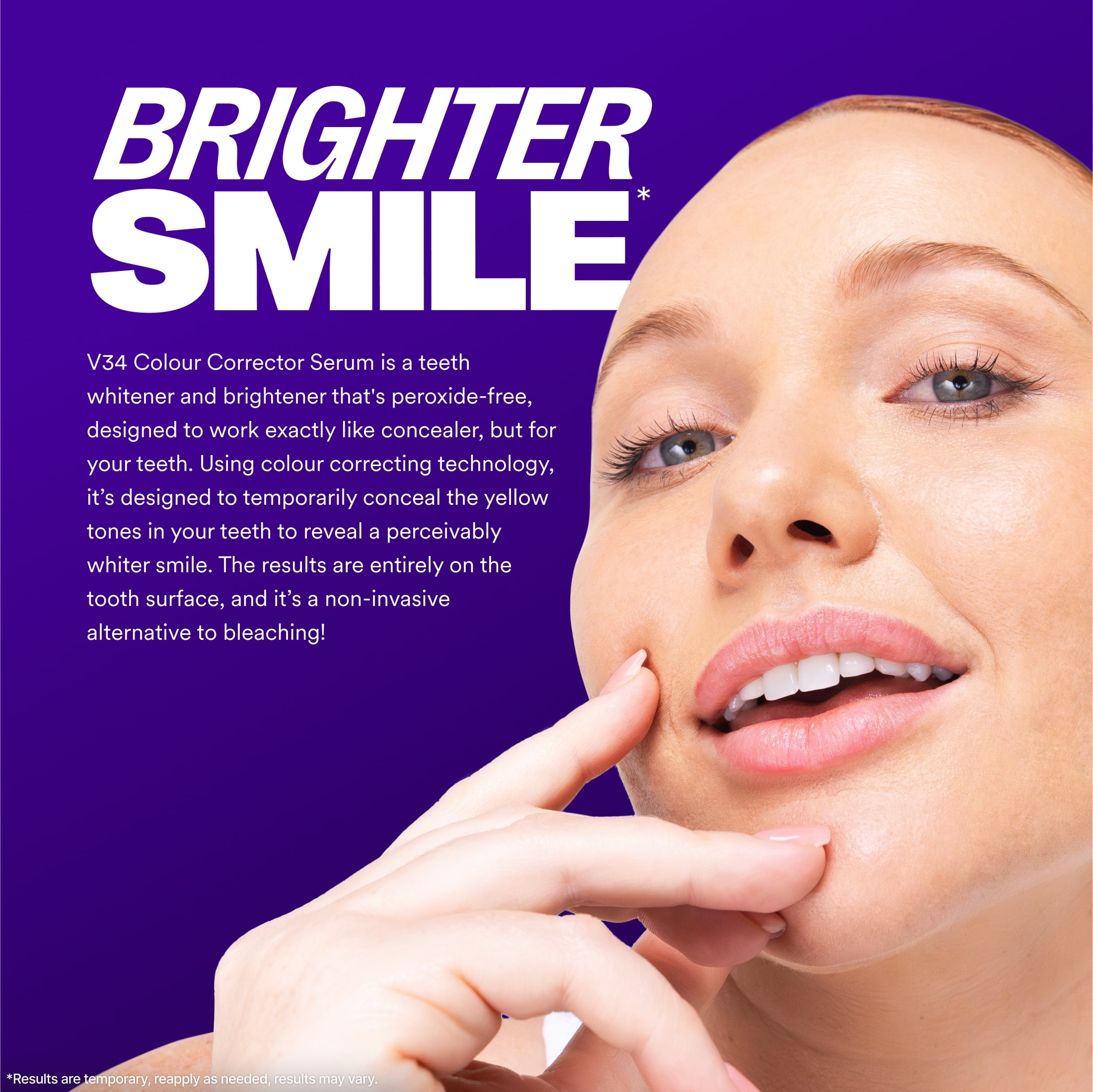 Hismile V34 Colour Corrector, Purple Toothpaste, Colour Correcting Serum, Purple Serum