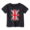 thumbnail image 3 of TAIAOJING T-Shirts Polyvalents Garçon Fille Impression Manches Courtes Col Rond T-Shirts Haut Drapeau Vintage pour Nourrisson à Adolescent Coupe Décontractée Léger Tenue Quotidienne, 3 of 3