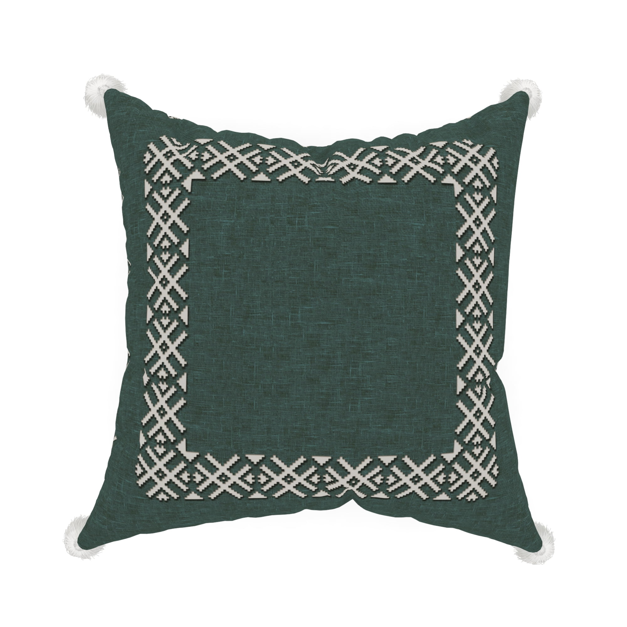 18'' Square Map Pillowcase Home Decor Woven cotton Linen Pillows Case Cushion 