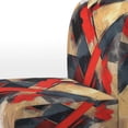 thumbnail image 4 of Designart "Angle Profond en Rouge et Noir II" Chaise d'Appoint Rembourrée Abstraits Rouges - Fauteuil Moderne pour Chambre, 4 of 7