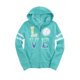 thumbnail image 1 of Sudadera con capucha Justice Girls Tie Dye Verde 20, 1 of 2