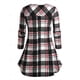 thumbnail image 2 of Camiseta Swing Talla Extra a Cuadros Rosegal  Mangas largas de talla grande, 2 of 5