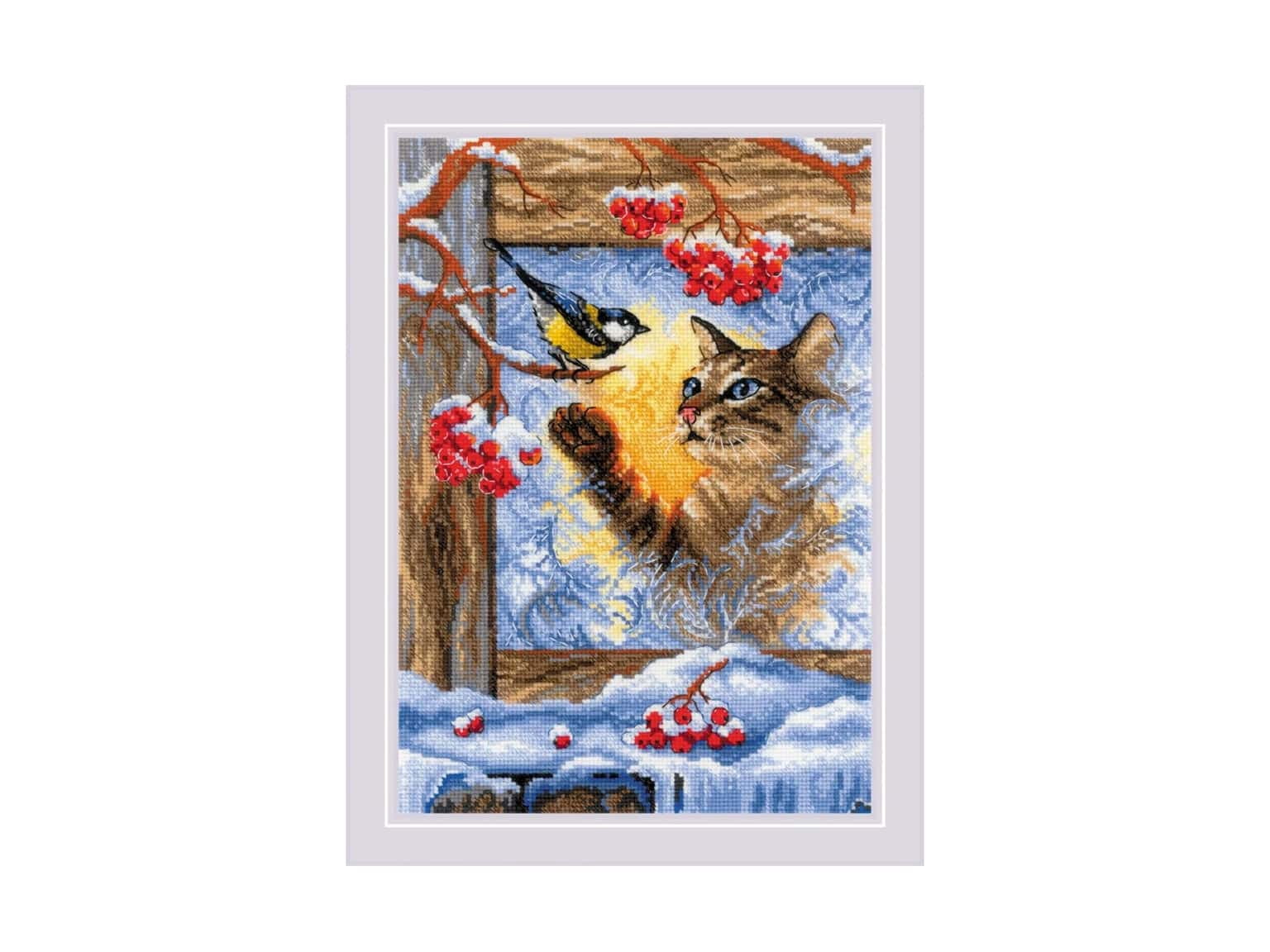 RIOLIS Counted Cross Stitch Kit 8.25"X11.75"-Meeting At The Window (14 Count)