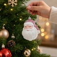 thumbnail image 7 of Tyidzon Pink Santa Christmas Ornament, Cute Hanging Doll Decor for Xmas Tree Wall Window Winter Holiday Party, 7 of 7