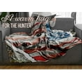thumbnail image 6 of Hunting Gifts for Men Blanket Throw - Gifts for Hunters Dad Kids Women Birthday Christmas - Deer Hunter - USA Flag, Usa Patriotic, 6 of 7