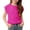 Hot Pink T-Shirts for Kids, variant on Cap Sleeve T Shirts for Teens Boys & Girls 4-15 Years Kids Crewneck Tops Juniors Trendy Solid Textured Pullover Going Out Blouses Tees