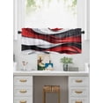 thumbnail image 5 of Valances for Windows Abstract Gradient Stitching Rod Pocket Cafe Window Treatments Valance Curtains for Kitchen Bathroom Laundry Basement Windows 42"x18", 5 of 9