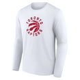 thumbnail image 2 of Men's White Toronto Raptors Alternate Logo Long Sleeve T-Shirt, 2 of 3
