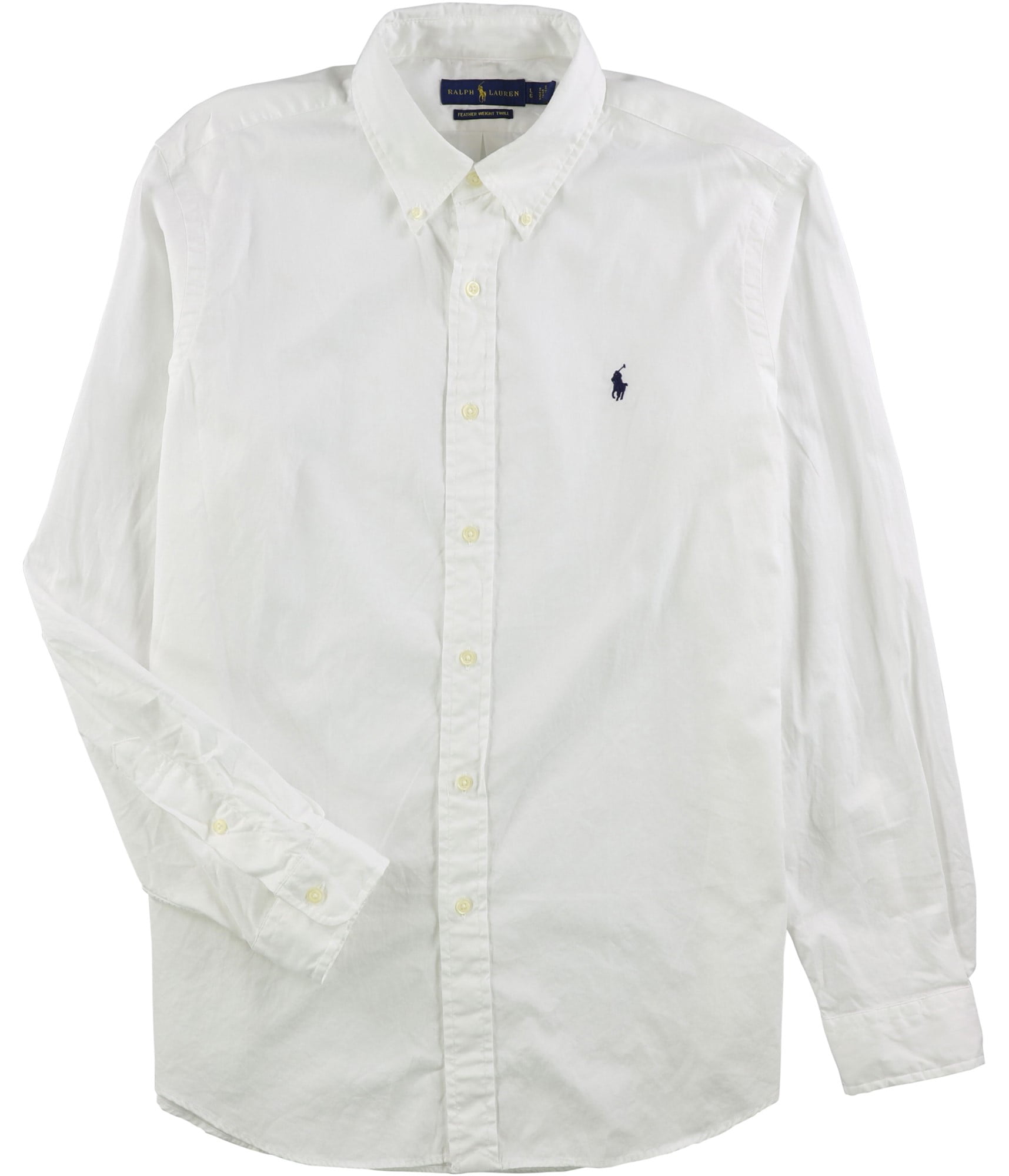 Ralph Lauren - Ralph Lauren Mens Classic Fit Button Up Shirt white L