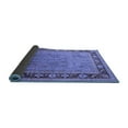 thumbnail image 2 of Ahgly Company Indoor Square Oriental Blue Industrial Area Rugs, 6' Square, 2 of 4