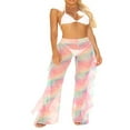 thumbnail image 2 of EIMELI Pantalons de Plage d'Été pour Femmes, Bikini Transparent Irrégulier, 2 of 9
