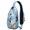 Sky-blue-140, variant on Crossbody Sling Backpack for Women Men Starfish Ocean Themed Underwater Marine Shoulder Sling Crossbody Casual Chest Bag for Travel Sports Running Hiking
