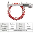 thumbnail image 6 of BUCKLOS 104 BCD Mountain Bike Single Speed Crankset, 170mm MTB Square Taper Crankset with Plating Chainring (Multicolor) 30/32/34/36/38T, Replacement for Bicycle Crank Arm Set, 6 of 8