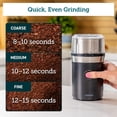 thumbnail image 4 of COSORI Electric Coffee Grinders for Spices, Seeds, Herbs, and Coffee Beans, Spice Blender and Espresso Grinder, Wet and Dry Grinder, Included 2 Removable Stainless Steel Bowls, Black, 4 of 5