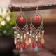 thumbnail image 5 of 1 Pair Earring Waterfall Shape Bohemia Style Ultra Long Dangle Hanging Ear Ornaments Ear Accessories For Women, 5 of 5