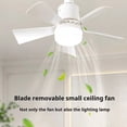 thumbnail image 3 of Becaristey ABS Light With Remote Wind Speeds For Cooling Fan Intelligent With Fans Fan With Color Settings With Led Wireless black, 3 of 6