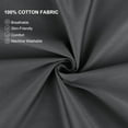 thumbnail image 4 of PiccoCasa 2 Pcs 100% Cotton Pillowcases Envelope Standard Dark Gray, 4 of 7