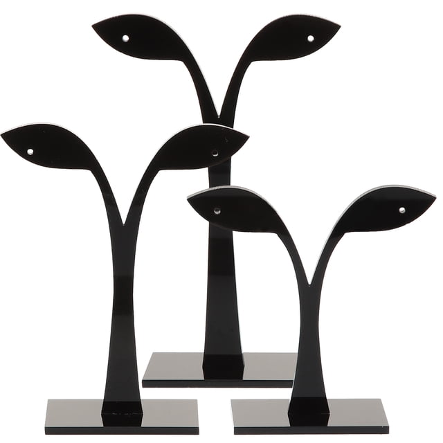 unbranded 6Ud Soporte Negro Para Aretes De Acrílico Con Para Exhibir Y Organizar Fácilmente