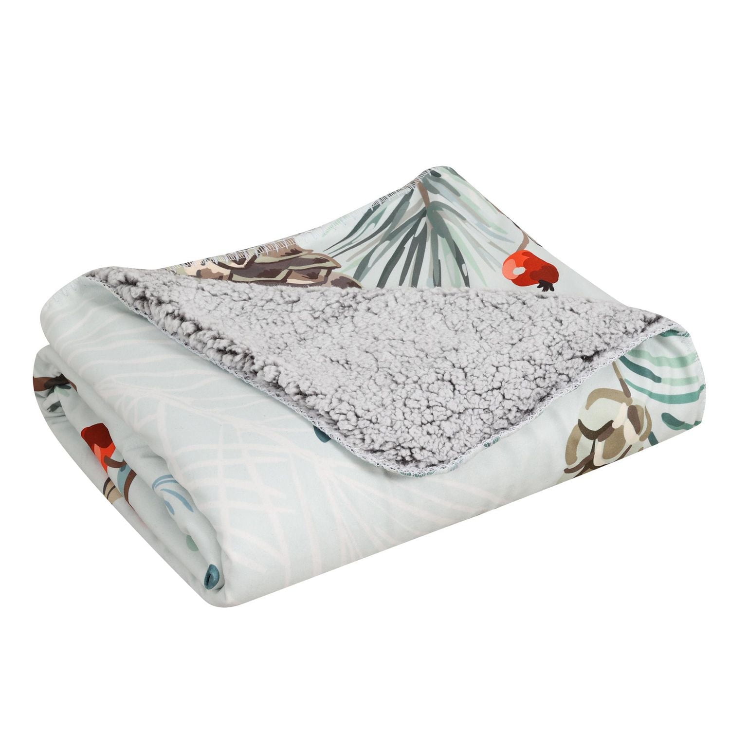 Holiday Sherpa Throw, Bird 50" x 60"