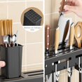 Wall Mounted Stainless Steel Knife Holder Cutlery Rack Set