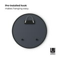 thumbnail image 3 of Umbra Hub 24" Round Wall Mirror With Rubber Frame Black, 3 of 11