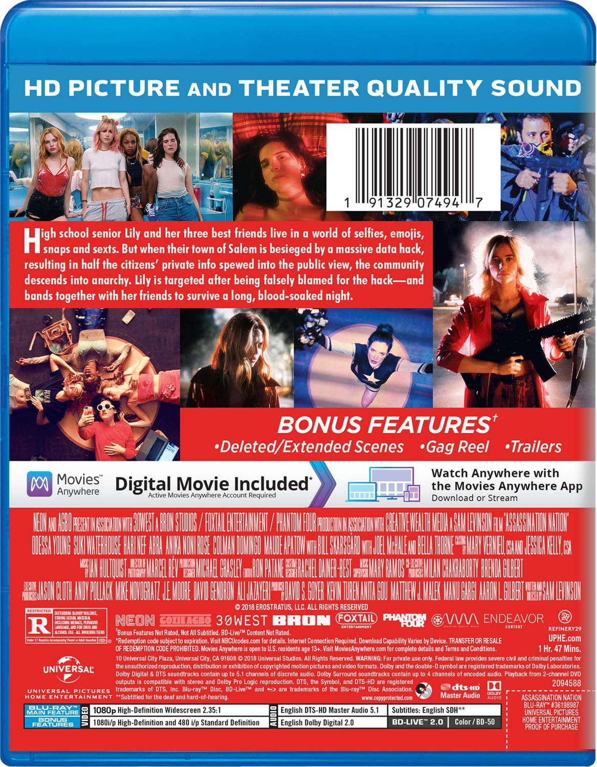 Assassination Nation [Blu-ray] - Walmart.com