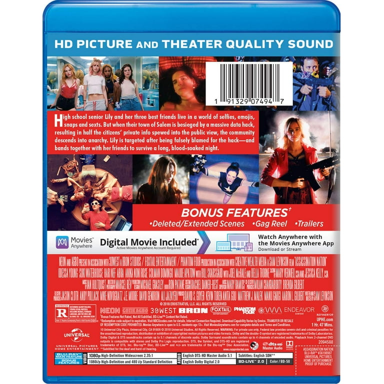 Assassination Nation [Blu-ray] - Walmart.com