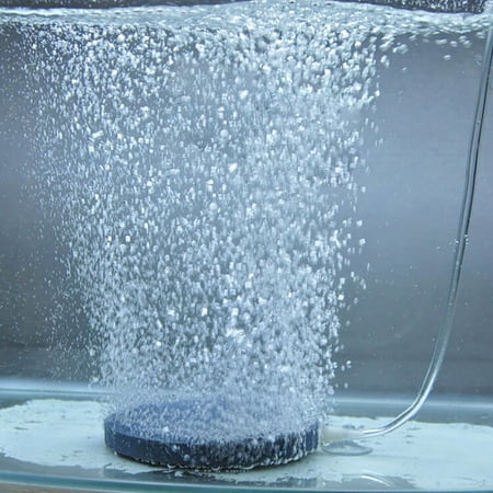 Hapeisy 40mm * 15mm Gray Aquarium Fish Tank Pump Hydroponic Oxygen Plate Air Bubble Stone Aerator