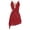 Burgundy, variant on Lyrical Dance Dress for Women Sleeveless Irregular Skirt Leotard Dress for Figure Skating Competitions Burgundy S