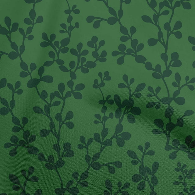 oneOone Cotton Flex Green Fabric Asian Craft Projects Decor Fabric Printed By The Yard 40 Inch Wide