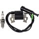 thumbnail image 1 of Bobina de encendido con bujía compatible con Honda Gx110 Gx120 Gx140 Gx160 Gx200 5.5hp 6.5hp Motor Generador Motor de cortacésped, 1 of 5