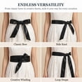 thumbnail image 5 of Lsupdaol Womens 1.85 Inch Wide PU Leather Obi Wrap Belt for Dress Coat Black, 5 of 5