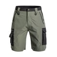 thumbnail image 4 of Men's Cargo Shorts, Quick Dry Multi-Pockets with Zippers Outdoor Shorts with Belt Loops Summer Casual & Outdoor Wear Army Green S, 4 of 5