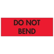 Tape Logic Labels "Do Not Bend" 2" x 3" Fluorescent Red 500/Roll DL3581