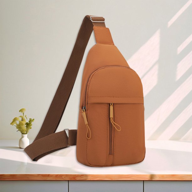Bolso bandolera para hombre y mujer | Bandolera ligera de nailon y spandex, mochila deportiva para el hombro, mochila de viaje multiusos - Compacta 30x17x10cm | Moderno, Elegante, Versátil, Unisex