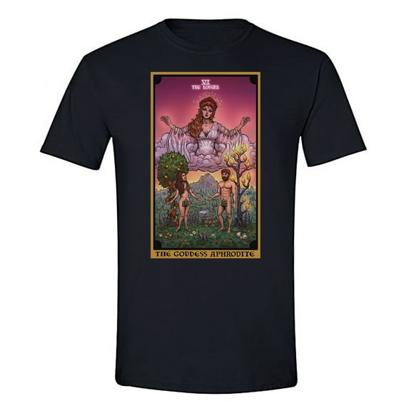 The Ghoulish Garb The Goddess Aphrodite In The Lovers Tarot Card Shirt Small
