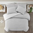thumbnail image 7 of Posh Living Nika 5pc King/California King Duvet Set Grey, 7 of 7