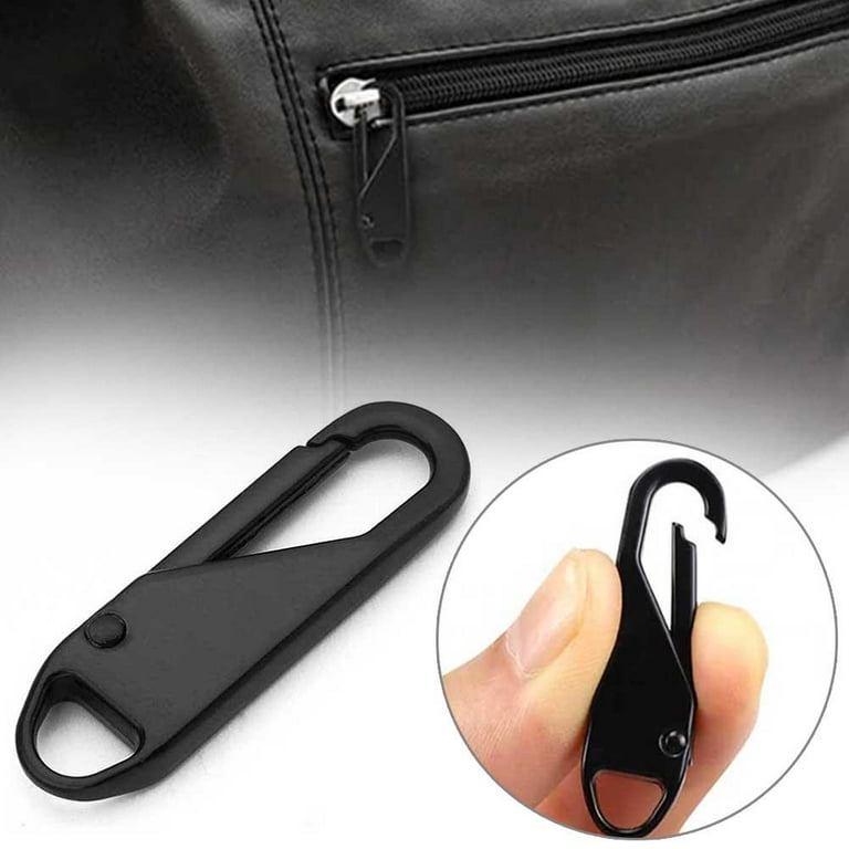 Universal Zipper Pull Tab Replacement Metal Handle Zipper Extender Handle Fixer Zipper Sliders for Backpack Jacket Handbag O4y1, Size: 37, 2#